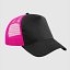 Gorra bicolor color fucsia / negro.